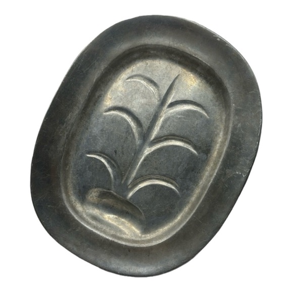 VTG Wilton Armetale Pewter Modern Mid Century Footed Platter Tray Pineapple 14" - Picture 1 of 9